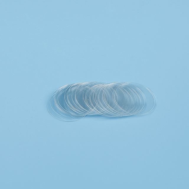 Round microscope cover glass and circular coverslips